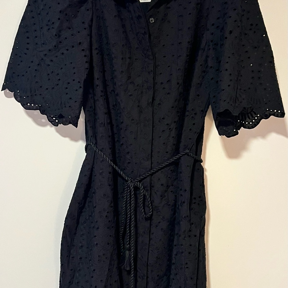 H&M Black Eyelet Maxi Dress - Picture 2 of 3